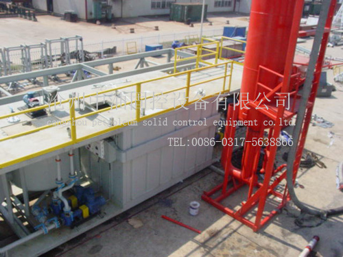 Mud purification system of zj50d drilling rig